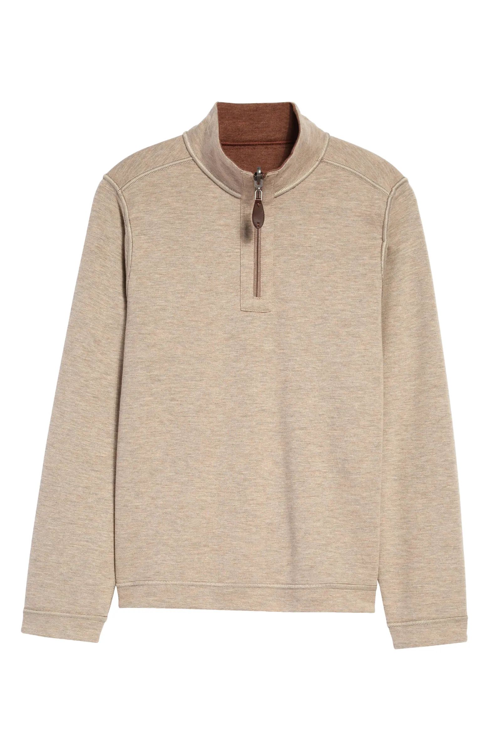 Kids' Solid Reversible Quarter Zip Pullover | Nordstrom