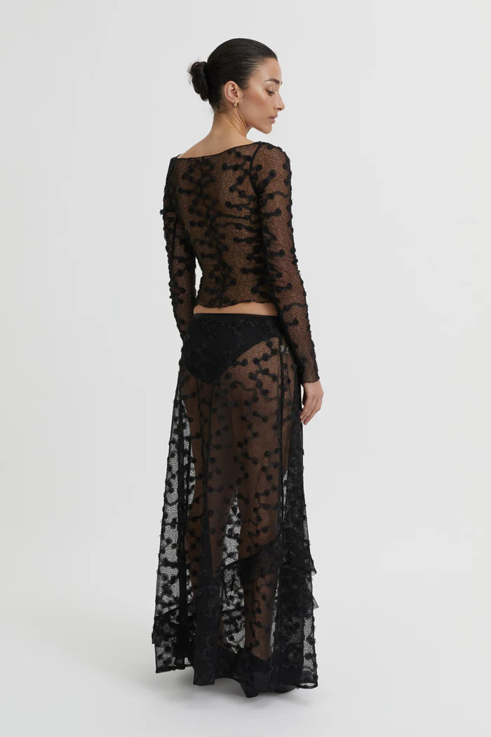 Giselle Lace Top Black | Reliquia Collective & Blanca
