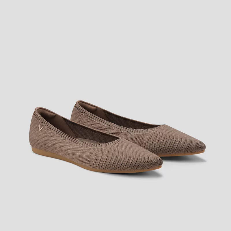 Pointed-Toe Ballet Flats (Aria 5°) | VIVAIA
