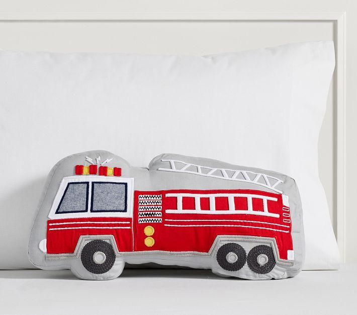 Firetruck Light-Up Pillow | Pottery Barn Kids