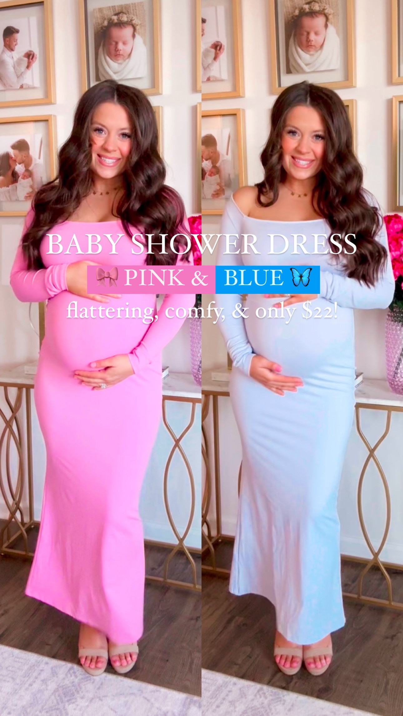 🩷💙 $22 BABY SHOWER DRESS 💙🩷 Stretchy, flattering, comfy, & so affordable! Comes in 4 colors & absolutely fabulous 😍 

#bumpstyle #babyshowerdress #maternitydress #babygirlshowerdress #babyboyshowerdress #pregnancystyle #maternityfashion #babyshoweroutfit #babyshower #springdress #springmaxidress 

#LTKFindsUnder50 #LTKStyleTip #LTKBump