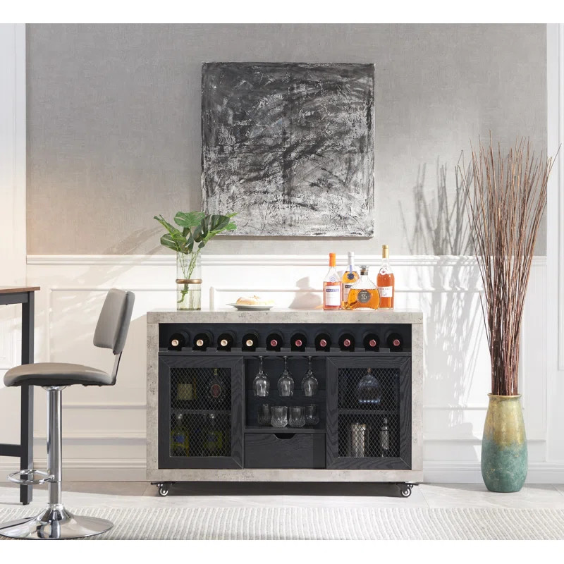 Wood Bar Cart | Wayfair North America