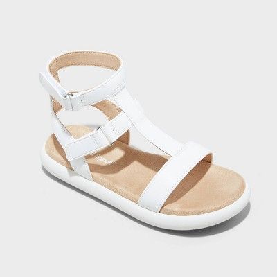 Toddler Lennie Gladiator Sandals - Cat & Jack™ White | Target