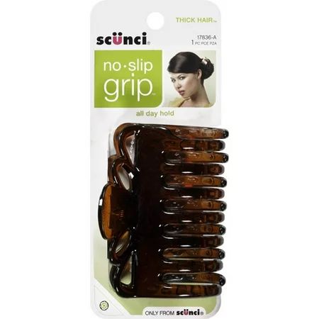 (2 Pack) Scunci No-Slip Grip Large Claw Clip Color May Vary | Walmart (US)