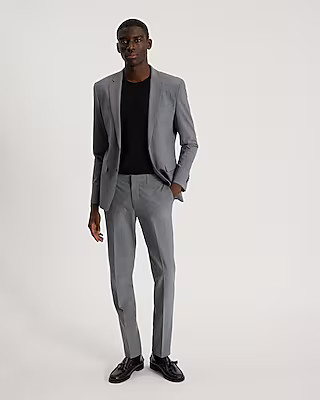 Extra Slim Solid Gray Modern Tech Suit Pant | Express
