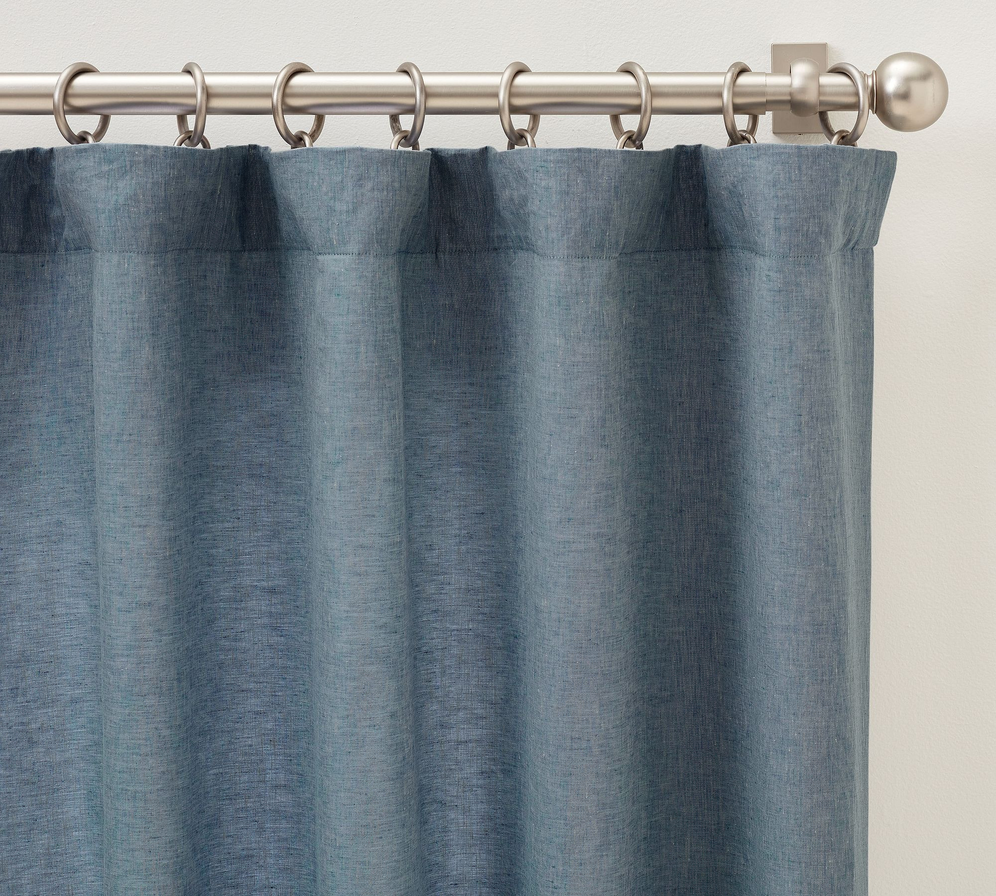 Belgian Flax Linen Curtain | Pottery Barn (US)