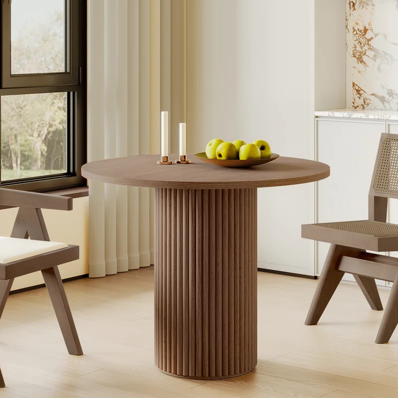 Gilta Round Solid Wood Base Dining Table | Wayfair North America