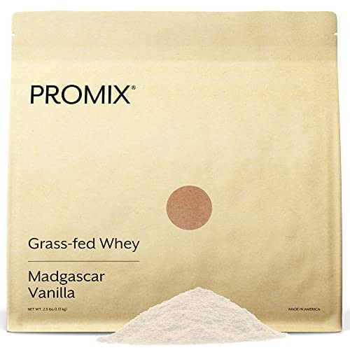 ProMix Nutrition Whey Protein Powder, Vanilla - Grass-Fed - ­Post Workout Fitness & Nutrition Shakes, Smoothies, Baking & Cooking Recipes - Gluten-Free & Keto-Friendly - 2.5 Pound (Pack of 1) | Amazon (US)