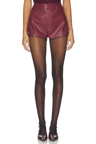 x REVOLVE Annaise Hot Short in Patent Burgundy | Revolve Clothing (Global)