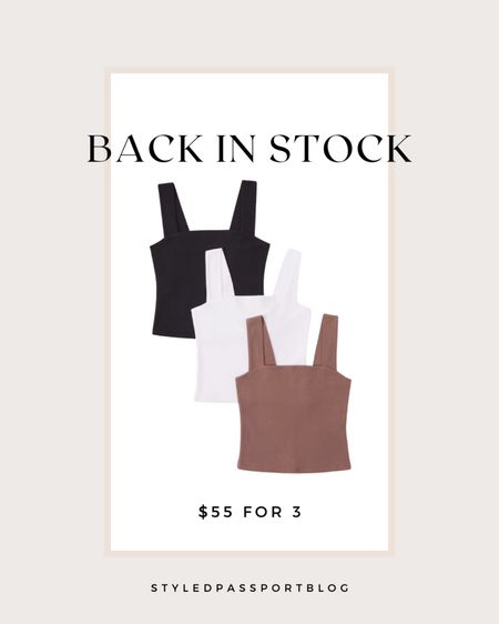My fav tanks are back in a 3 pack! I live in these all summer! They are thick and not see through. I wear a size medium! 



#abercrombie #summerstyle #summerfashion #casualstyle #outfitidea #momstyle #basics #neutralstyle #everydaystyle

#LTKunder100 #LTKstyletip #LTKFind