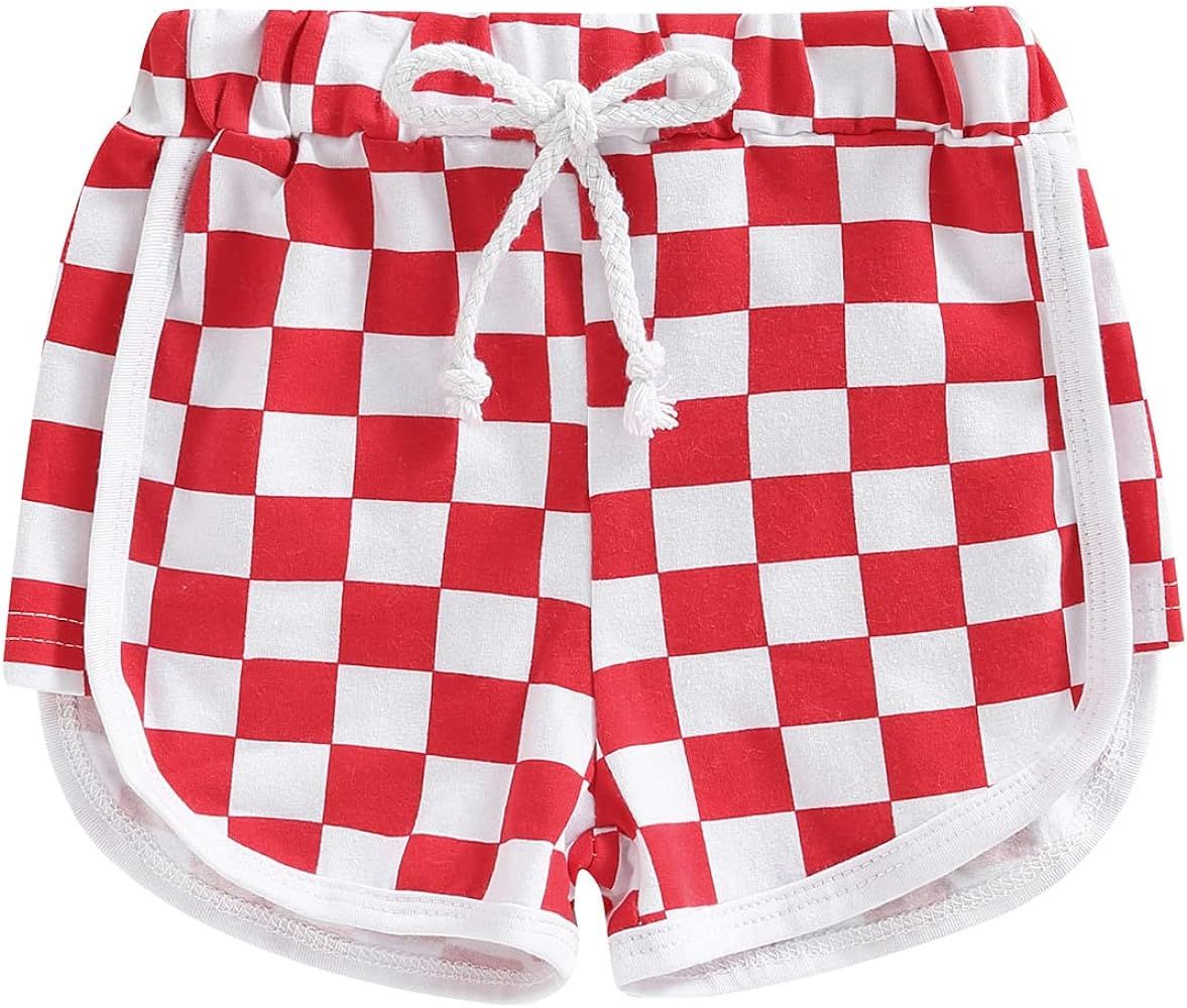 Toddler Baby Boy Girl Checkerboard Plaid Pants Elastic Waist Casual Trousers Spring Summer Fall W... | Amazon (US)