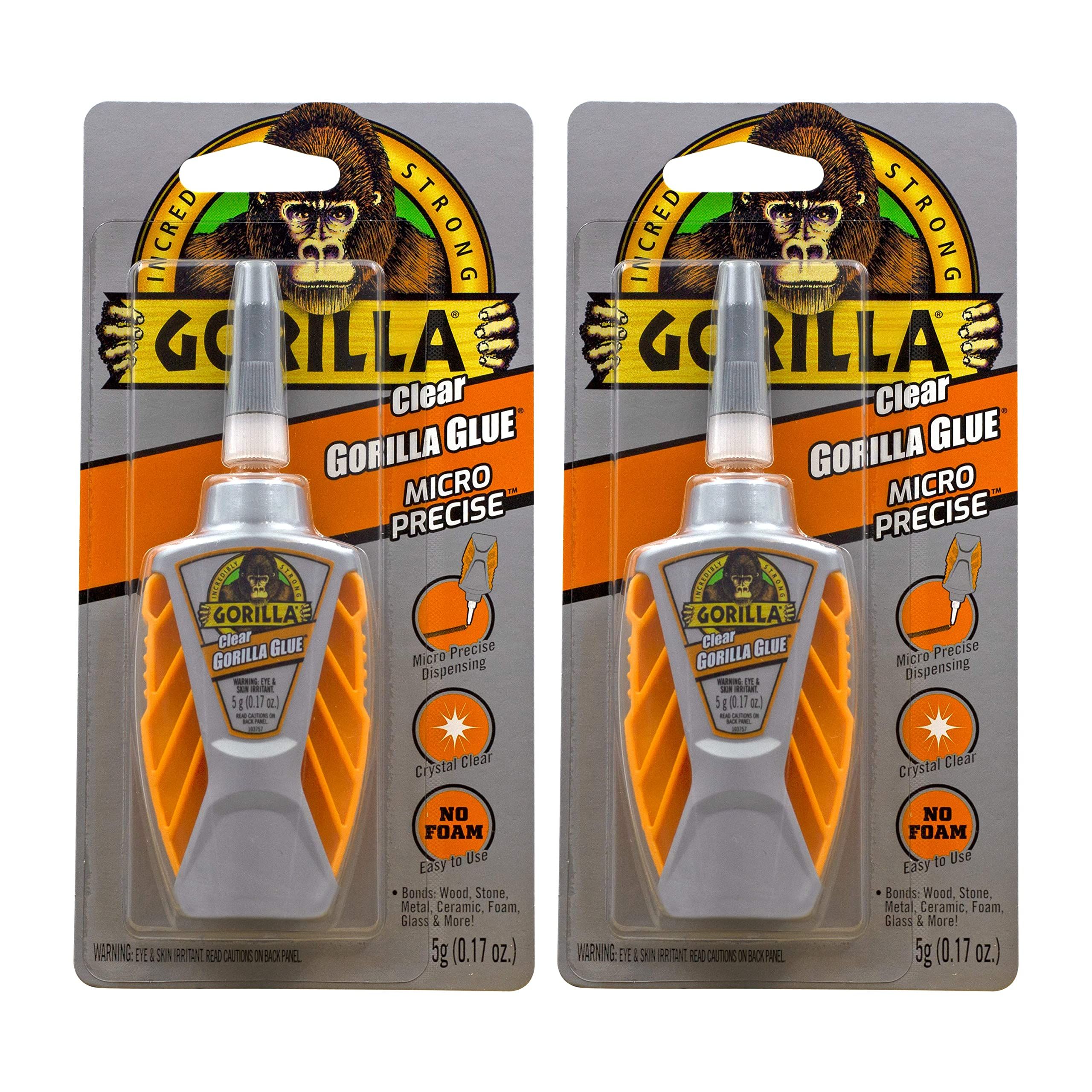 Gorilla Glue Clear Micro Precise, 5 Gram, Clear (Pack of 2) | Amazon (US)