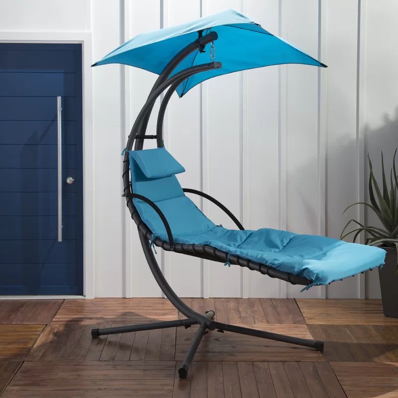 Delilah Hanging Chaise Lounger with Stand | Wayfair North America