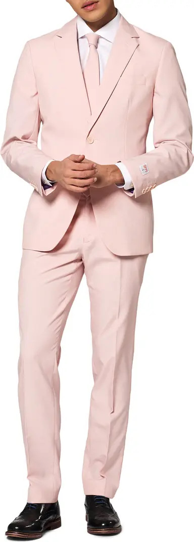 Blush Solid Two-Piece Suit with Tie | Nordstrom