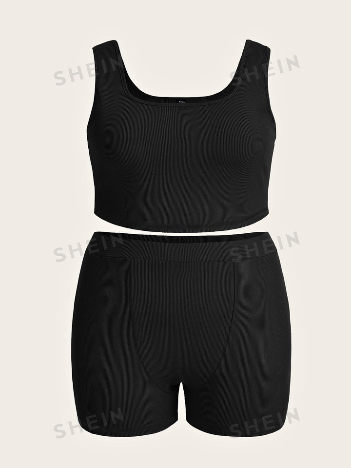 • Casual • Plain • Rib-Knit | SHEIN