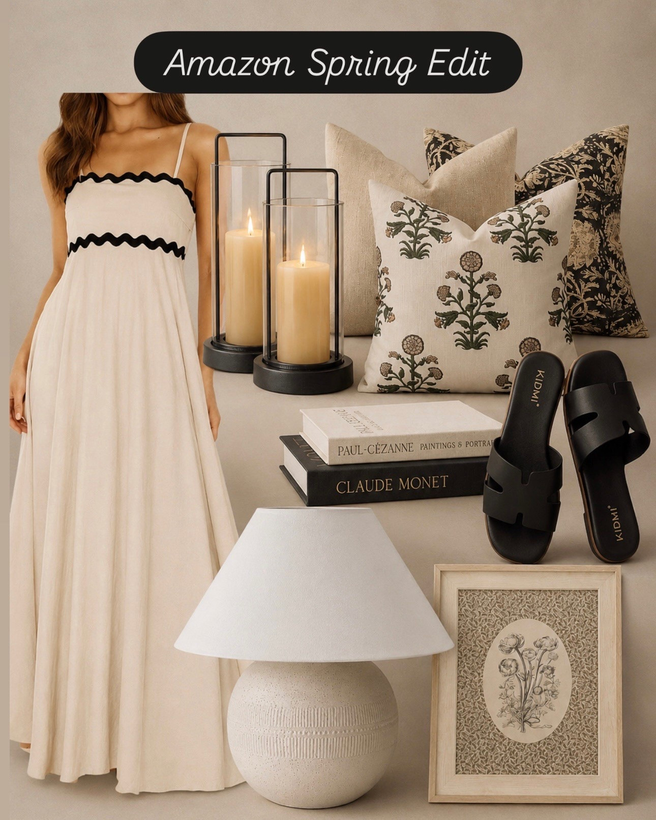 Amazon Spring Edit | Neutral Finds I’m Loving Right Now

Follow @farmtotablecreations on Instagram for more cozy neutral home inspiration and daily finds 🤍

A little mix of everything I’m loving lately… soft neutral pillows, beautiful lanterns, easy spring fashion finds, chic sandals, cozy lighting, and timeless decor pieces that instantly make a home feel warm and elevated. These Amazon finds have such a designer-inspired look without the high-end price tag.

#amazonfinds #springdecor #homedecor #neutraldecor #amazonhome

Amazon spring edit | neutral home finds | spring home decor | Amazon fashion finds | designer inspired decor | neutral pillows | cozy home styling | spring outfit ideas | woven sandals | decorative lanterns | neutral aesthetic | home decor finds | affordable home decor | living room styling | bedroom decor ideas | spring refresh | coffee table books | lamp styling | cozy neutral home | elevated Amazon finds | modern traditional decor | soft neutral palette | Amazon favorites | spring inspiration | home styling finds

#LTKOver40 #LTKSaleAlert #LTKHome