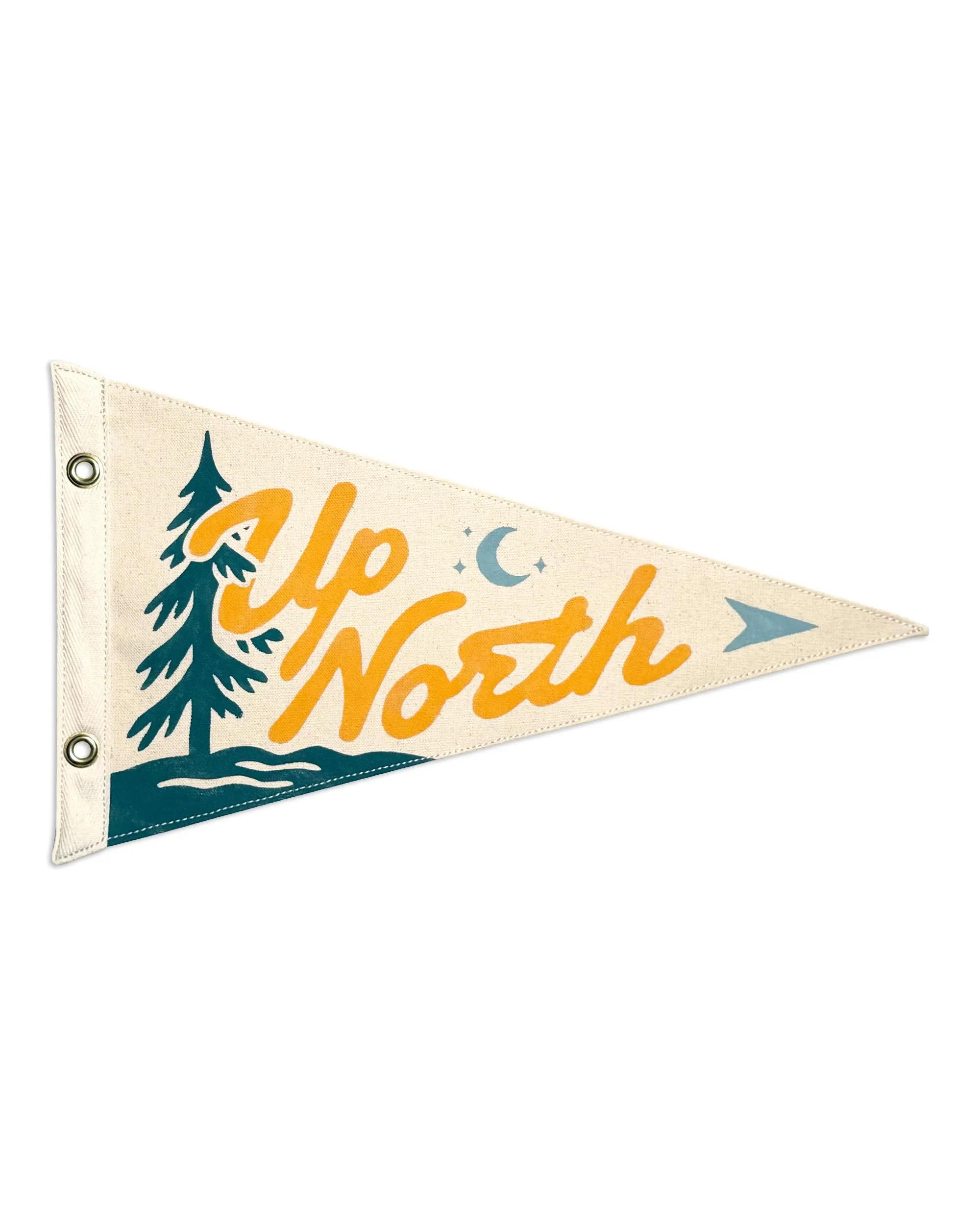 Up North Cabin Lake Vintage-Inspired Canvas Pennant Flag | Etsy (Global)