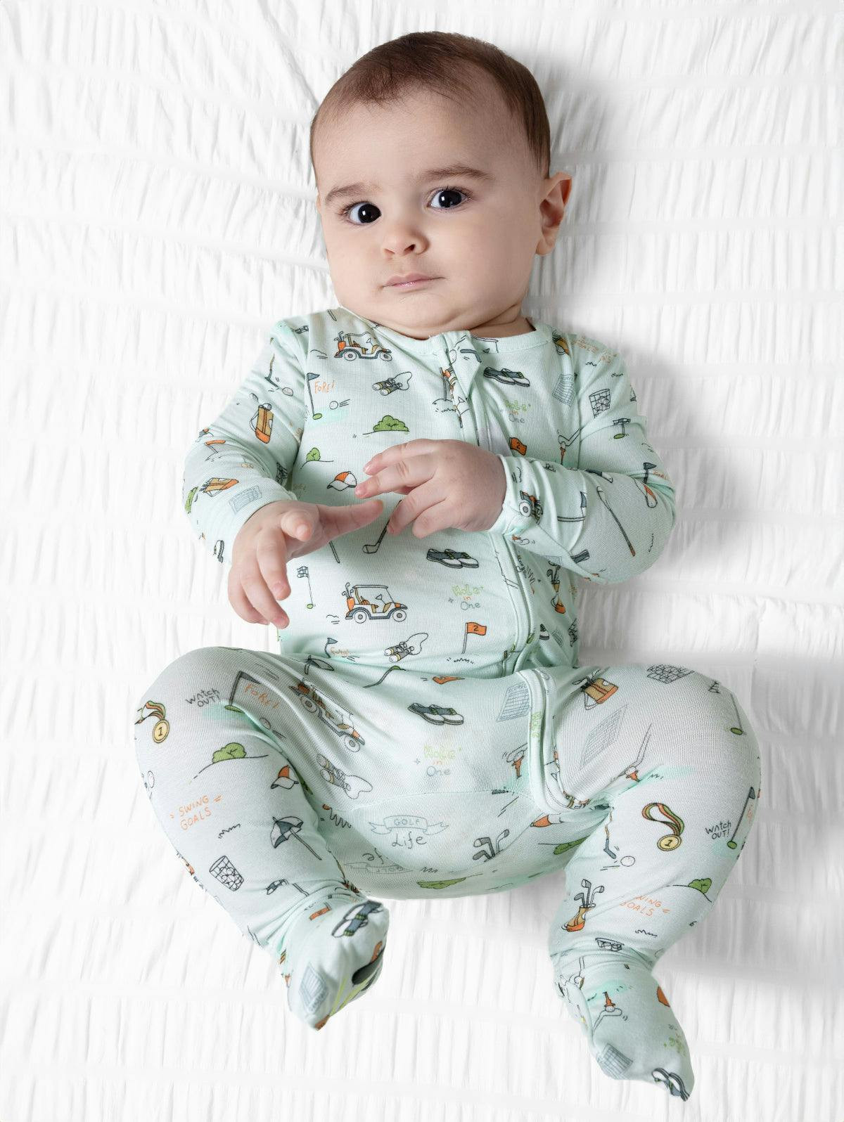 Golf Bamboo Convertible Footie | Maisonette