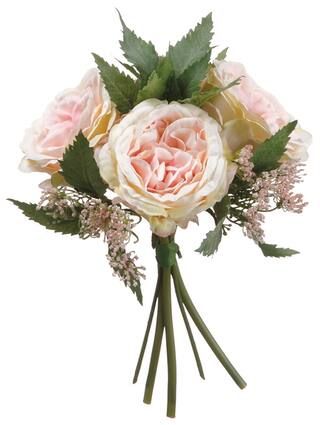 Pink & Cream Cottage Rose Bouquet | Michaels Stores
