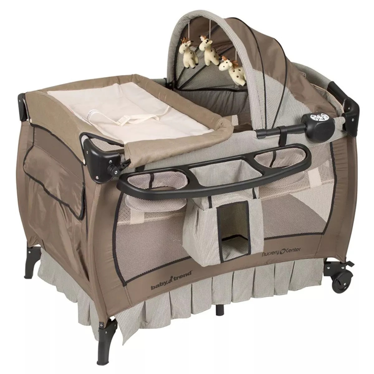 Baby Trend Deluxe Home Nursery Padded Play and Nap Center with Music, Flip Away Changing Table, F... | Target