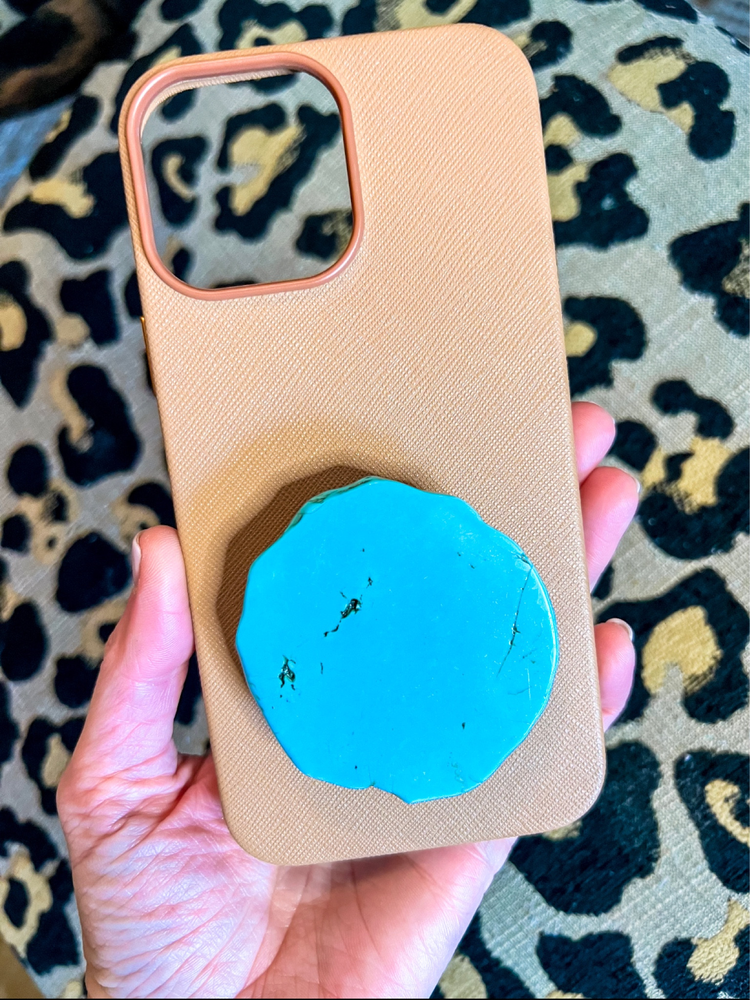 I glued a turquoise slab on a Popsocket  

#LTKstyletip #LTKunder50