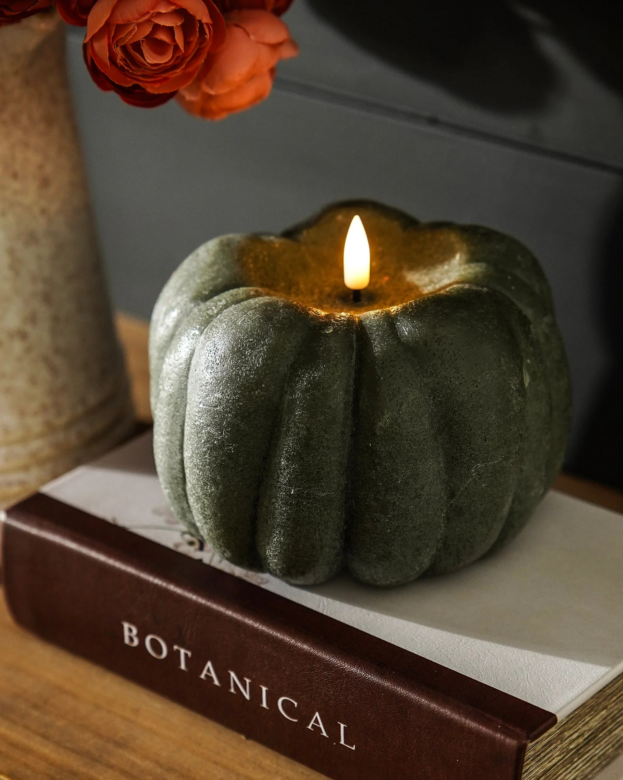 Flameless Pumpkin Candles | MJHome
