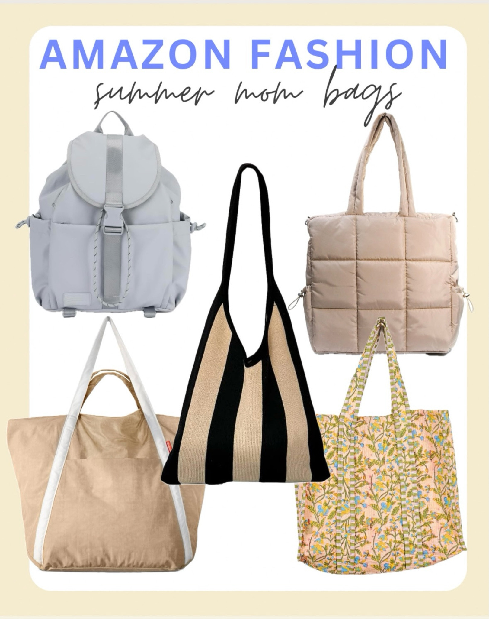 Amazon Tote Bags, Amazon Purses, Amazon travel bags, Amazon beach bags. Amazon mom bags  

#LTKSaleAlert #LTKFamily #LTKTravel