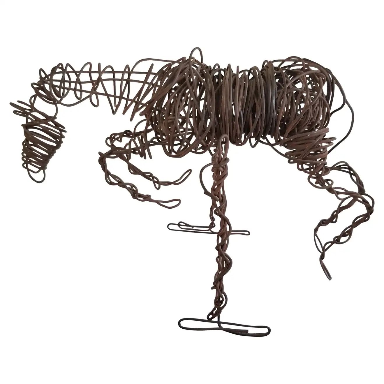 Brutalist Art Wire Horse Sculpture Modernist Metal Jumper, 1960s For Sale at 1stDibs | 1stDibs