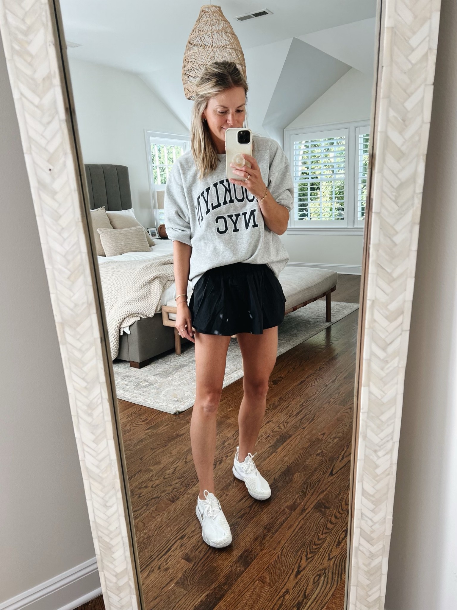 Tennis OOTD
•oversized sweatshirt - small 
•Skort - small - 15% off with code FALL15

#LTKunder50 #LTKunder100 #LTKfit