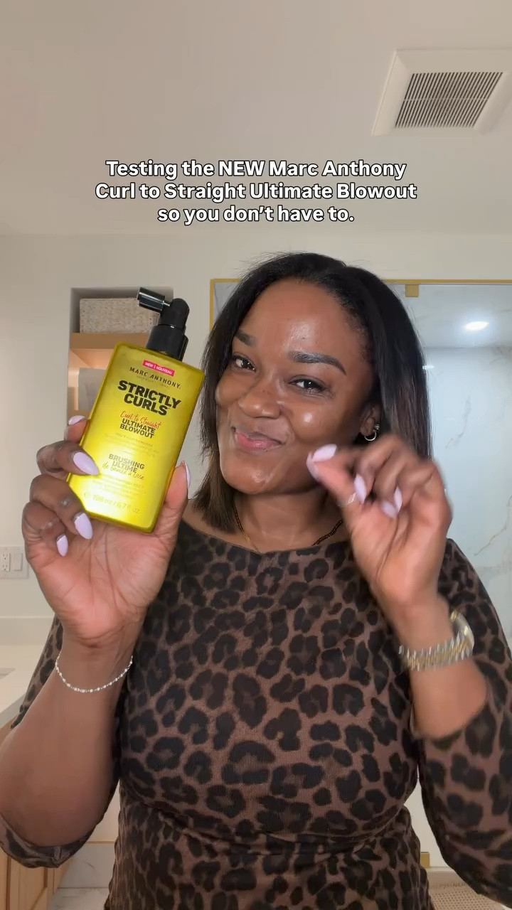 I’m trying out the Marc Anthony Strictly Curls Curl to Straight Ultimate Blowout for the first time today. Even though it’s from a curl-focused line, it’s a game-changer for tackling frizz and adding that glass-like finish without weighing down my bounce.
It’s definitely earned a spot in my rotation along with some of my other favorites! Between my go-to repair treatments and the products I use to keep my hair healthy between washes, my routine is finally feeling complete.Watching to see how this holds up throughout the day. 

Have you tried this on your straight styles yet? Let me know in the comments👇🏾

#SilkPressCheck #MarcAnthonyHair #HairRoutine

Silk press, Hair serum, Marc Anthony, Blowout serum, Frizz control, Shiny hair, Hair care routine, Straight hair tips, Heat protectant, Hair gloss, Professional hair care, Smooth hair, Hair texture, Salon quality, Hair goals, Humidity shield, Lightweight formula, Hair transformation, Sleek hair, Beauty review, Healthy hair, Natural hair straightened, Hair styling, Glass hair, Strictly Curls