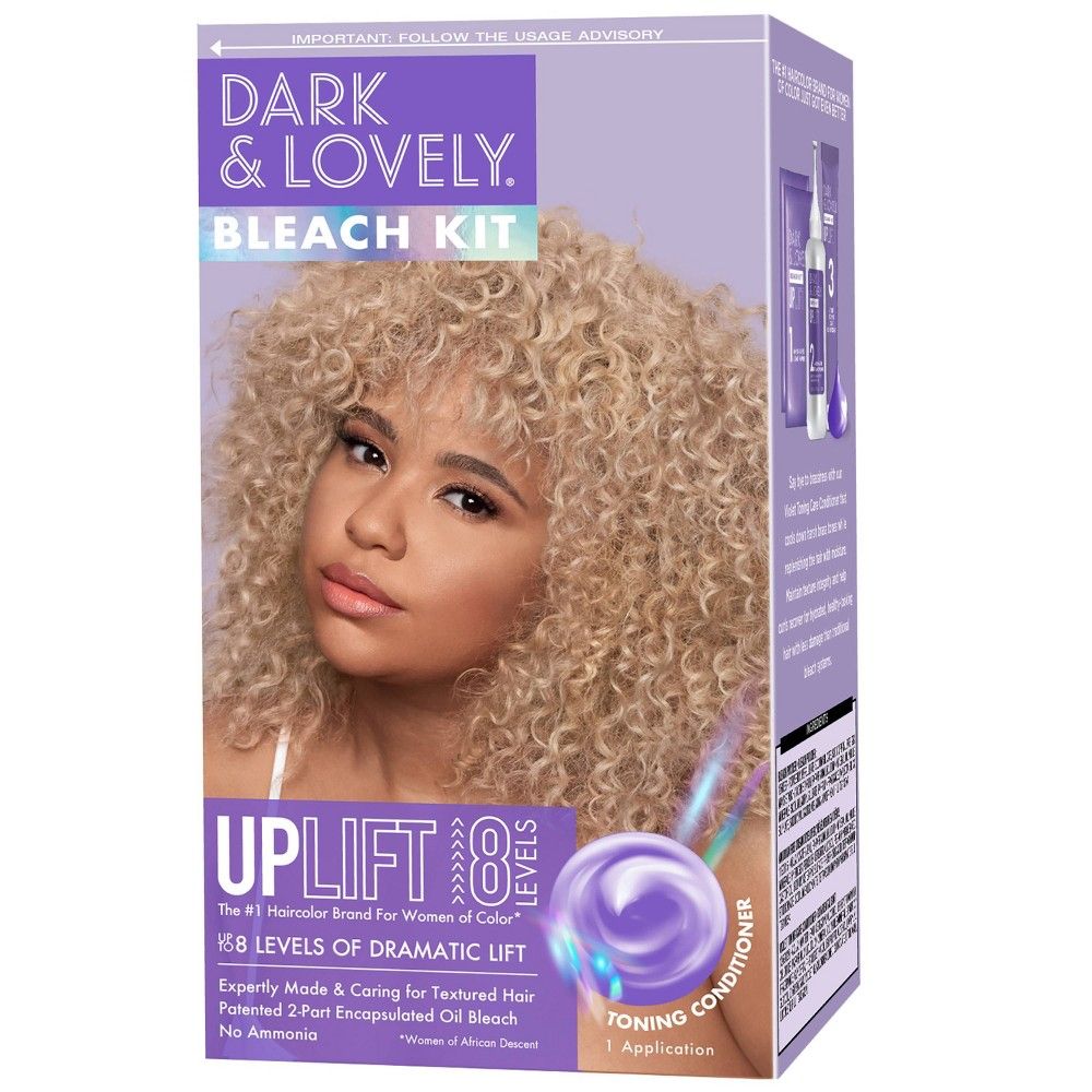 Dark and Lovely Uplift Hair Bleach Kit, Hair Dye, Bleach Blonde | Target