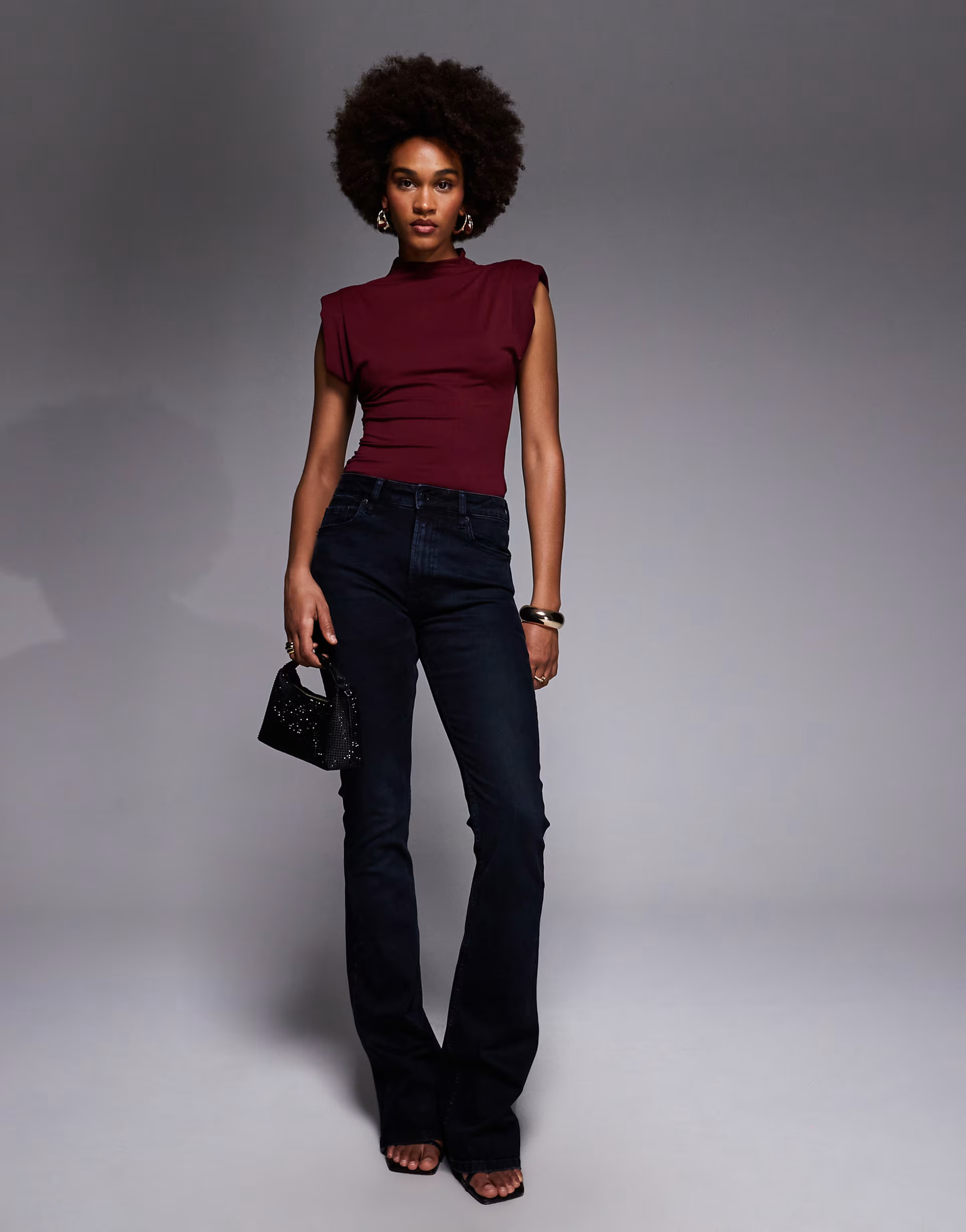 ASOS DESIGN Tall bootcut jeans in blue black  | ASOS | ASOS (Global)