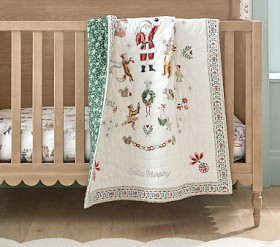 Riley Sheehey Holiday Baby Quilt | Pottery Barn Kids
