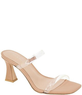 Routa Clear Strap High Heel Slide Sandals | Dillard's