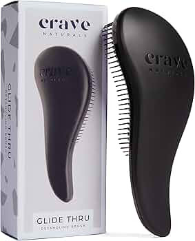 Crave Naturals Glide Thru Detangling Brush for Adults & Kids Hair, Detangling Brush for Black Nat... | Amazon (US)