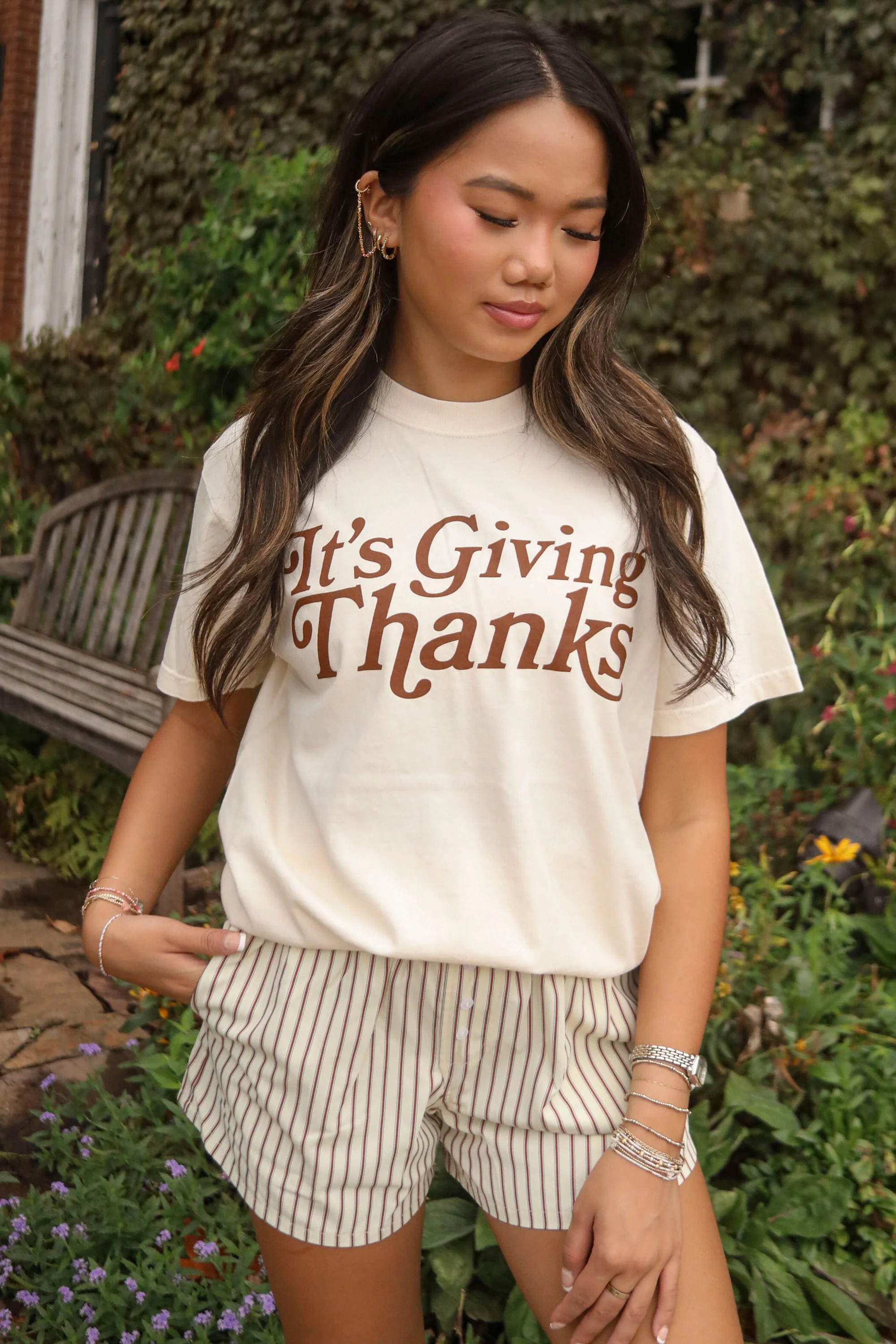 charlie southern: it's giving thanks t shirt | RIFFRAFF