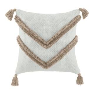 20 in. x 20 in. Putty Square Outdoor Throw Pillow | The Home Depot