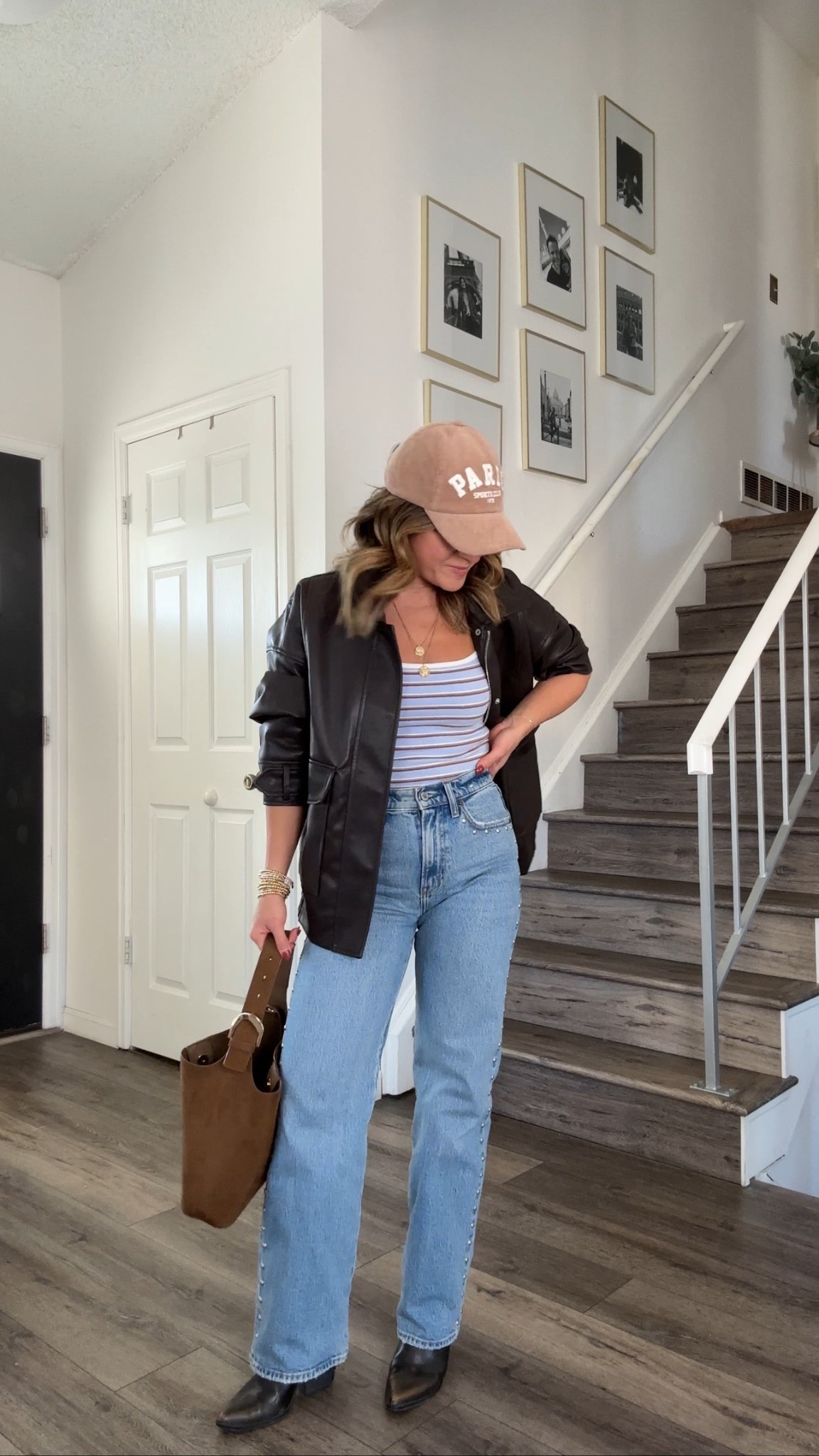 Loving this free bra tank tops via Abercrombie. The built in bra is super comfy and it comes in a bunch of colors and prints! It’s under $25! 
Top size xs
Jeans size 24S 
Linked similar jackets

#LTKgrwm #LTKmomlife #LTKootd