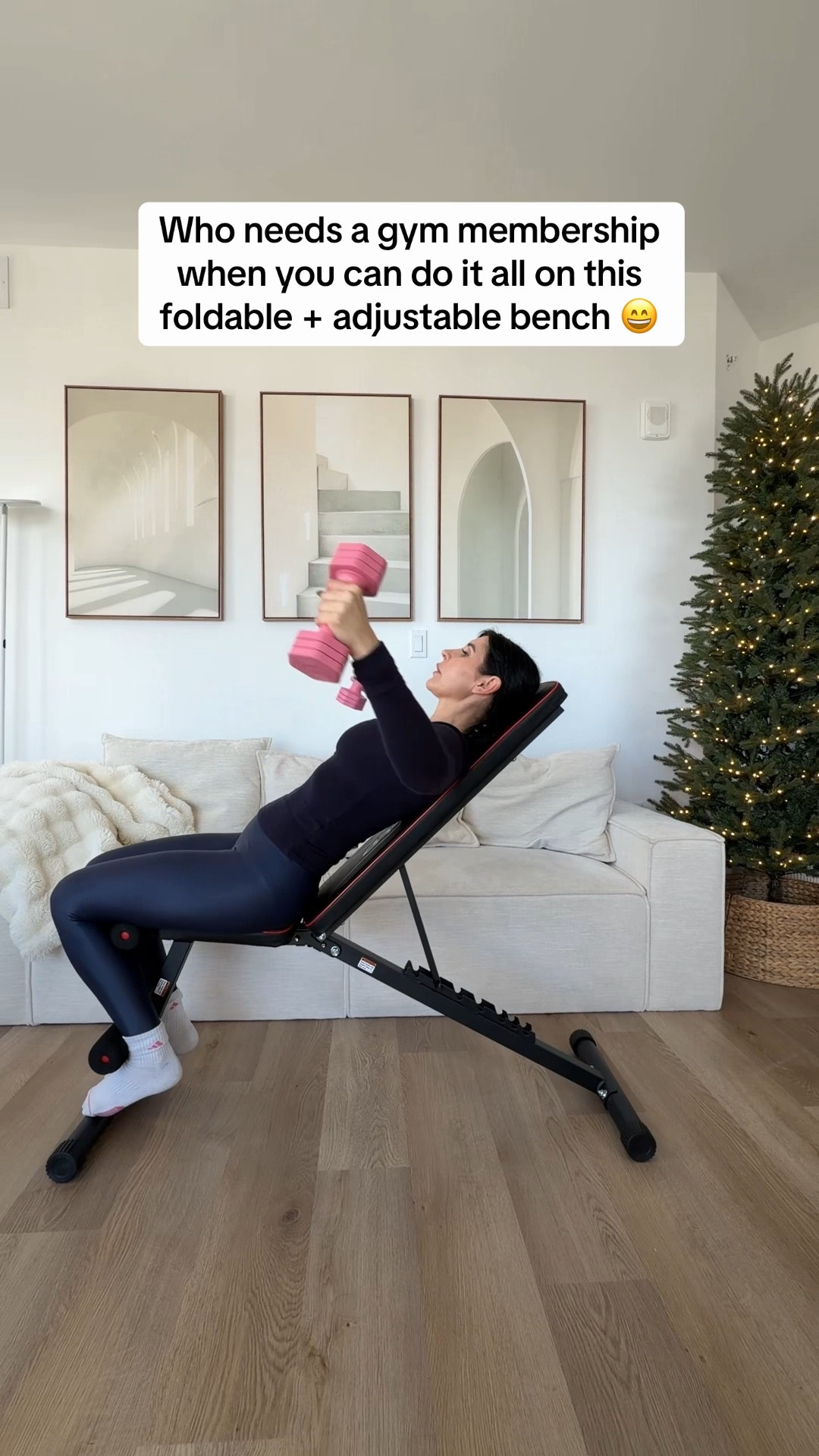 Foldable and adjustable home workout weight bench full body workout 

#LTKCyberWeek #LTKActive #LTKfitnessgoals