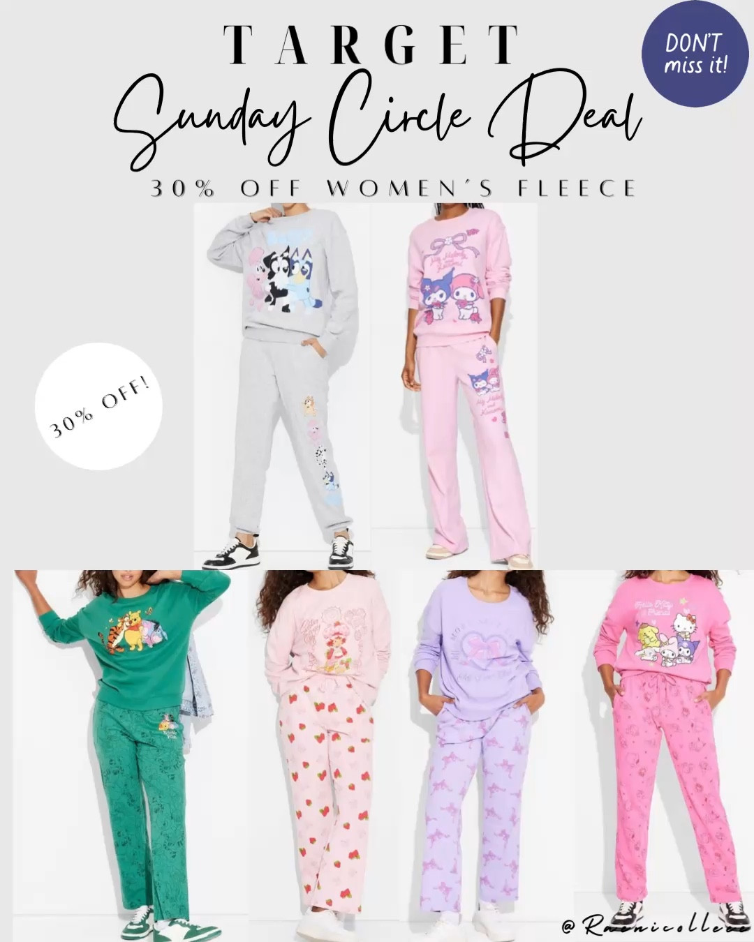 Target Circle Week Deals 
30% off women’s fleece, sweaters & bottoms 

#LTKSaleAlert #LTKxTarget #LTKFindsUnder50