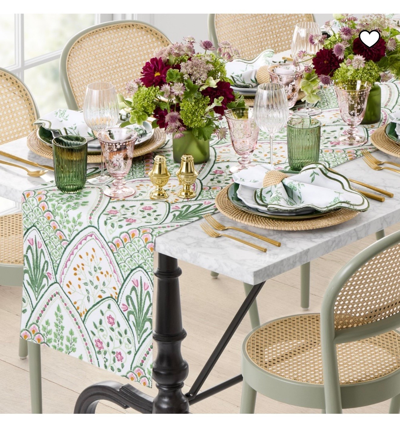 AERIN x Williams Sonoma Embroidered Table Runner

with style icon Aerin Lauder, this cotton-linen runner showcases artfully stitched florals and a smooth cotton backing for a polished layer ideal for everyday meals and special gatherings.

#LTKHome #LTKSeasonal #LTKMothersDay