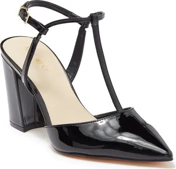 Nine West Kenzee T-Strap Pointed Toe Pump (Women) | Nordstromrack | Nordstrom Rack