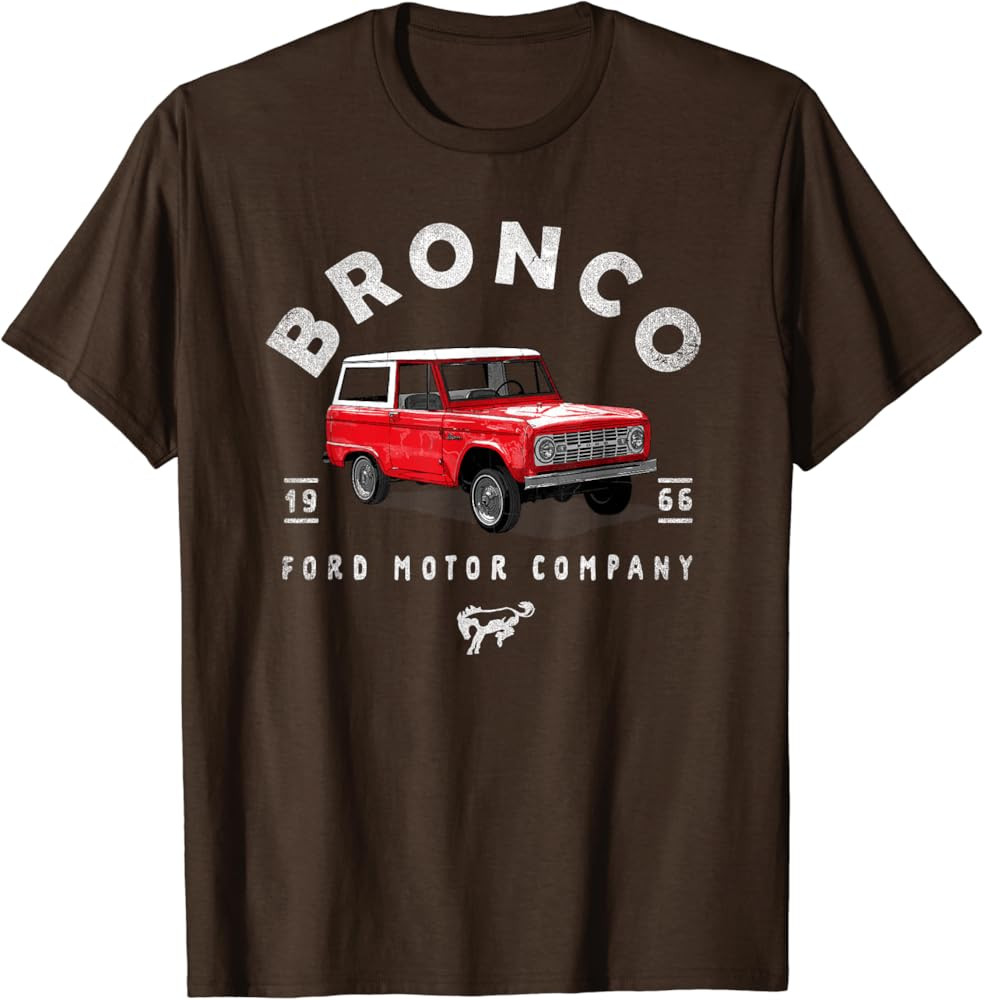 Amazon.com: Ford Bronco '66 Illustrated T-Shirt : Clothing, Shoes & Jewelry | Amazon (US)