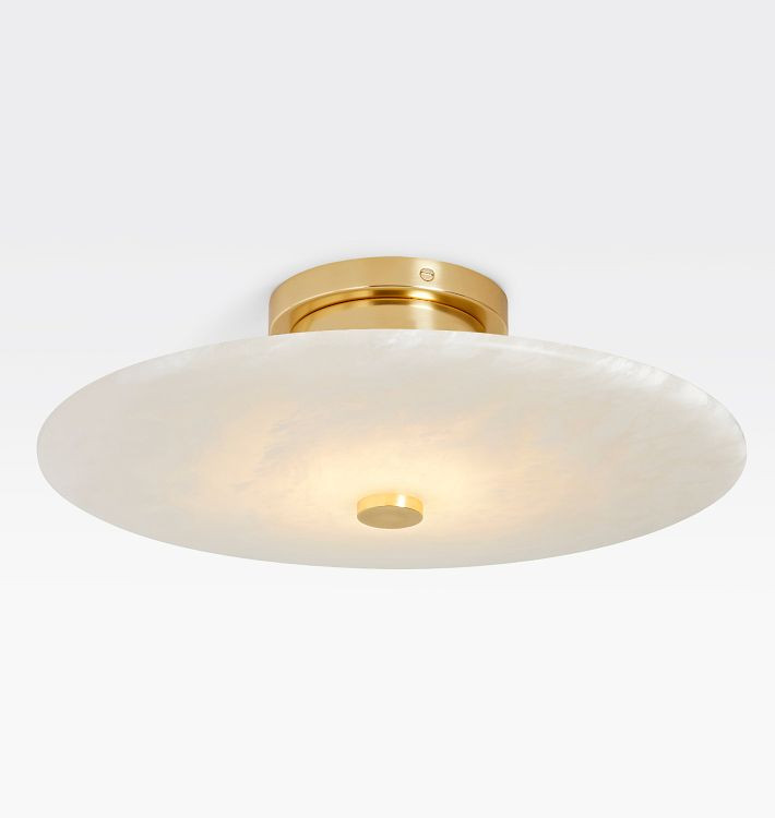 Ankeny Alabaster LED Flush Mount | Rejuvenation