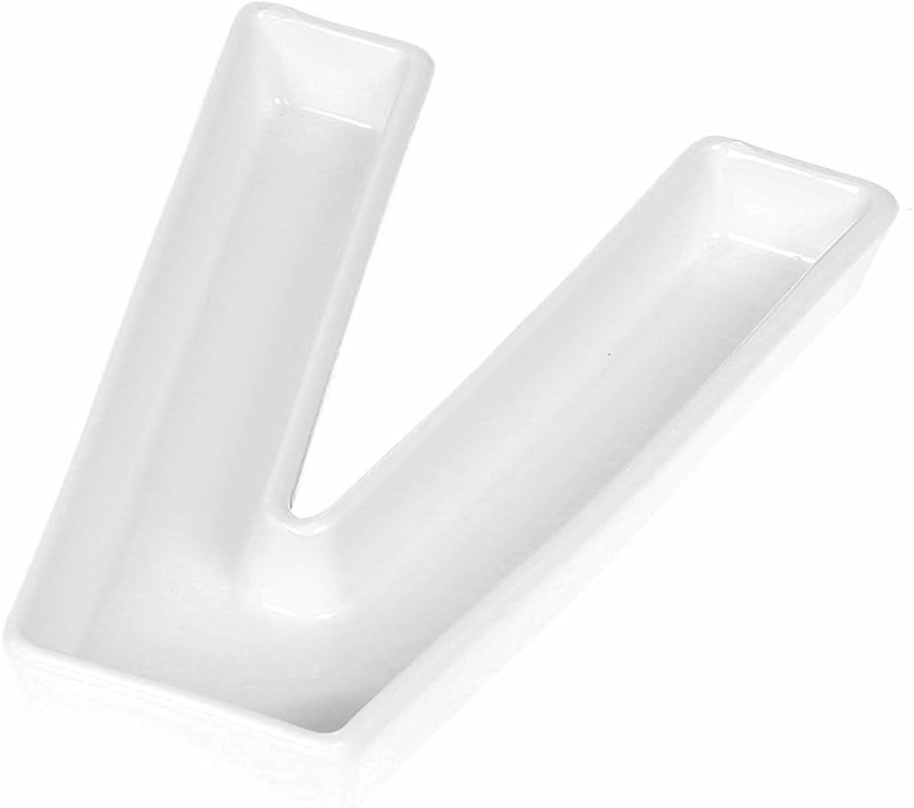 Small Ceramic LOVE Letter Candy Dish & Plates for Nuts Ideas, Wedding Gift and Decoration (Letter... | Amazon (US)