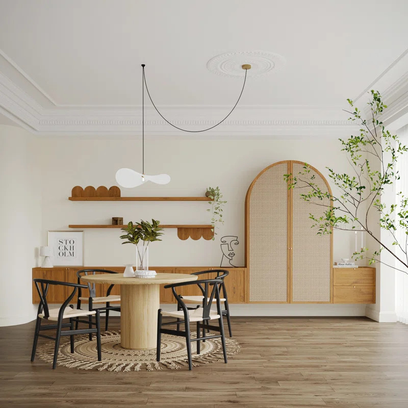 Gunnhildur Solid Wood Slat Back Stacking Arm Chair | Wayfair North America