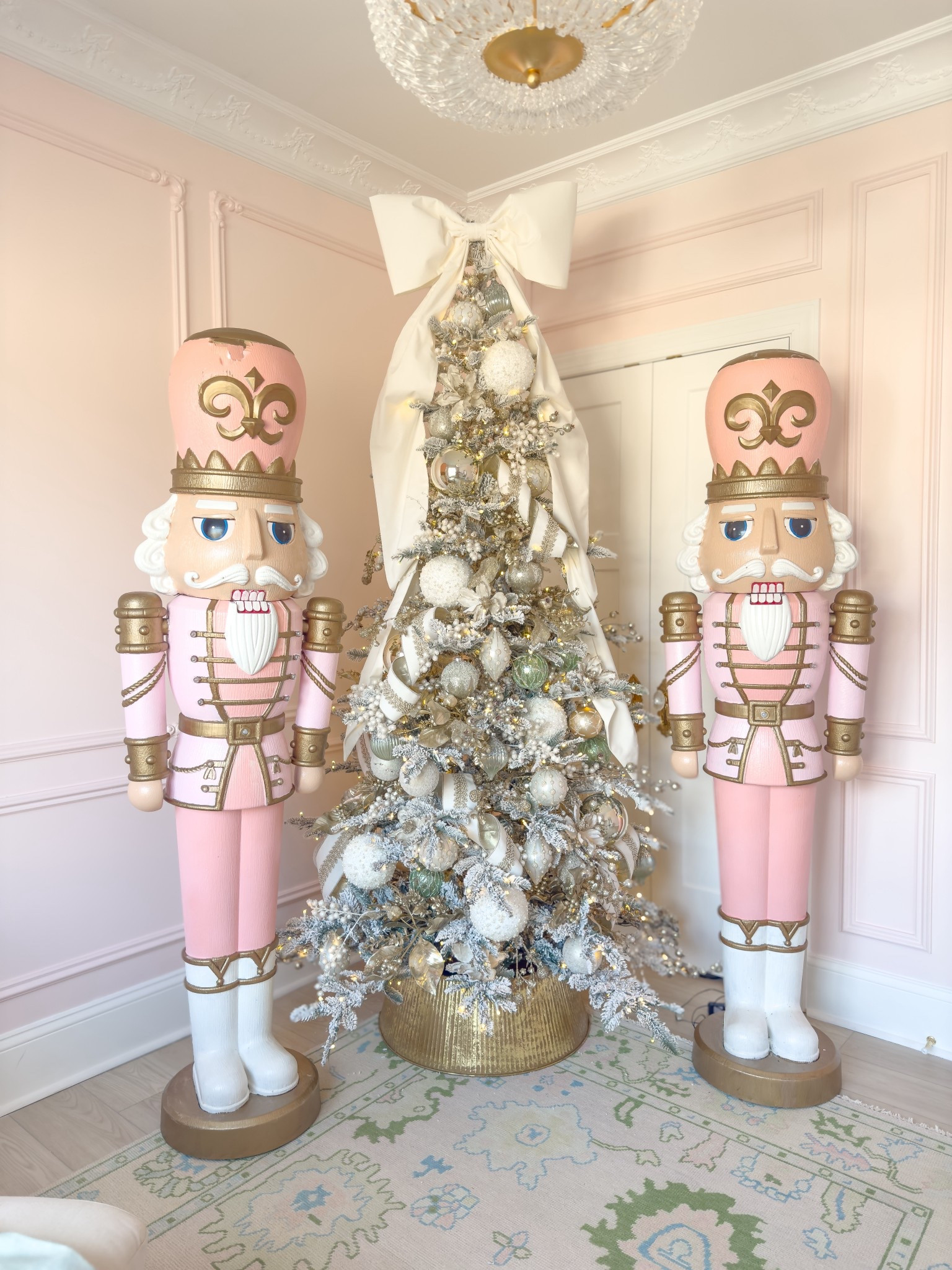 THE viral nutcrackers are back in stock!! somebody talk me out of ordering 2 more 😂 I want to do blue and gold ones
Walmart nutcracker
Nutcracker makeover
Christmas decor
Pink christmas
Christmas tree inspo
Metallic christmas tree
Flocked tree
Bow topper by elizabeth davis designs! 
Pink nutcracker
Pink christmas decor


#LTKFindsUnder100 #LTKFindsUnder50 #LTKHome