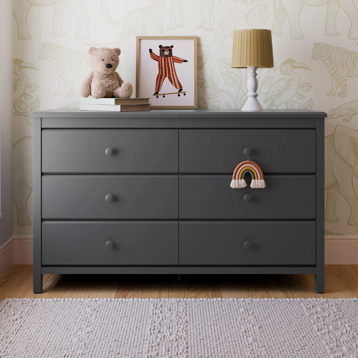 Alpine 6 Drawer Double Dresser | Wayfair North America