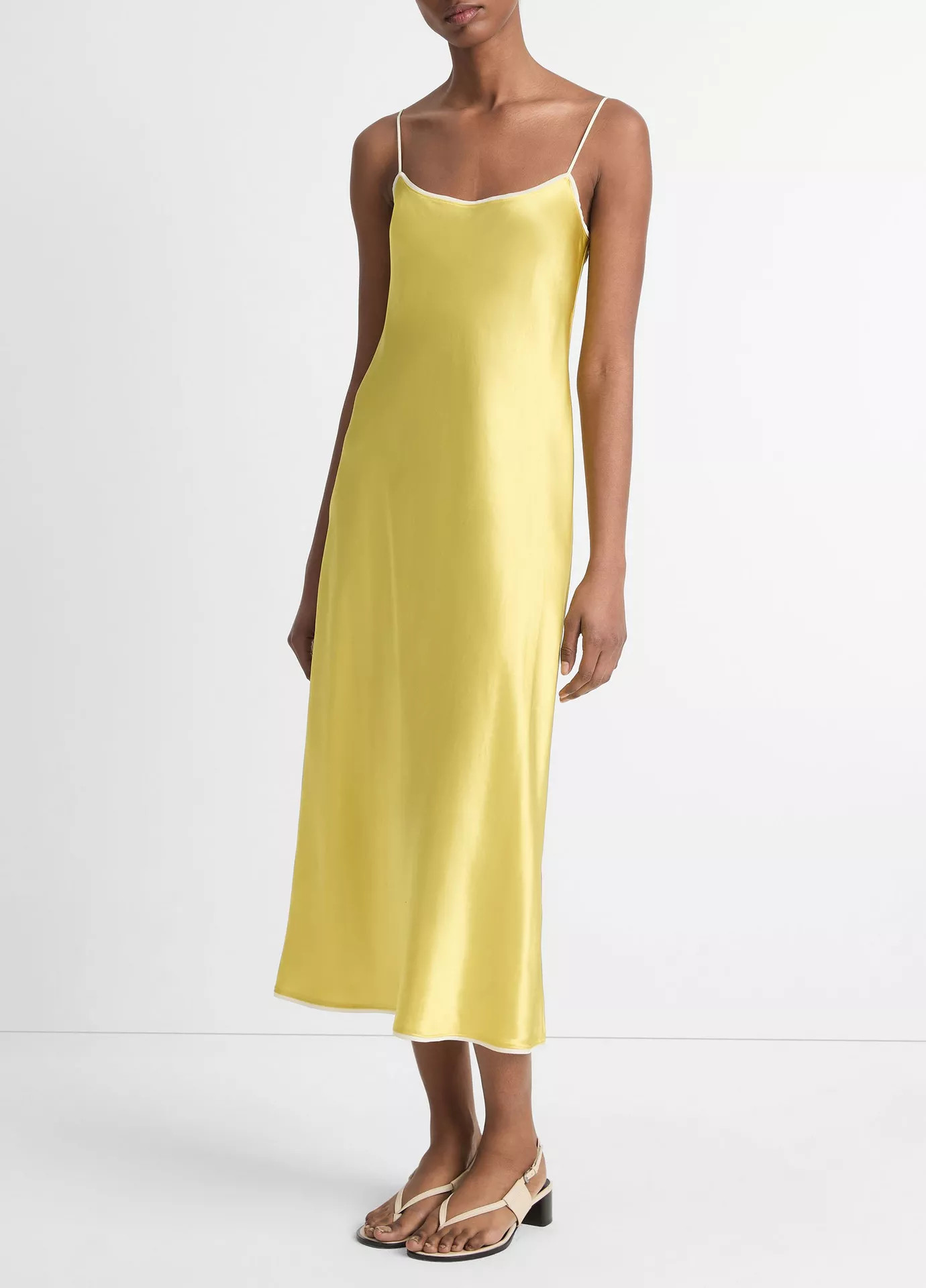 Satin Tipped Slip Dress | Vince LLC