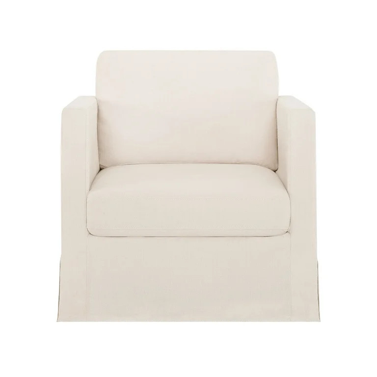 Better Homes & Gardens Waylen Slipcover Swivel Chair, Cream, by Dave & Jenny Marrs | Walmart (US)